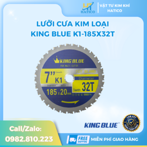 Lưỡi Cưa Kim Loại King Blue K1-185x32T