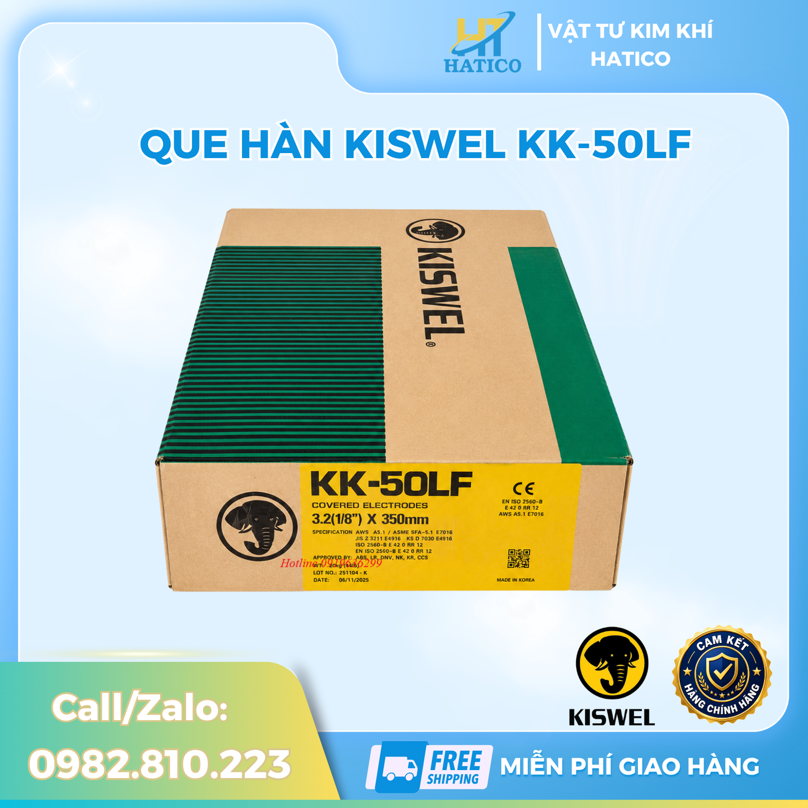 Que hàn Kiswel KK-50LF