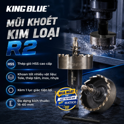 mũi khoét kim loại king blue